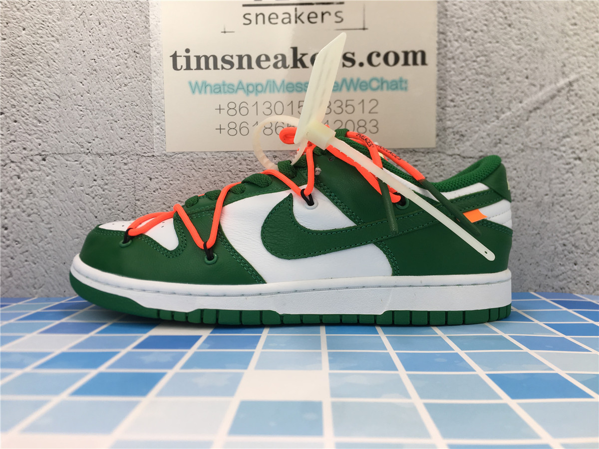 OFF-WHITE x Dunk Low Pine Green CT0856-100